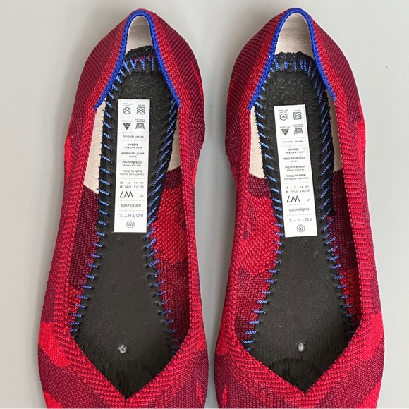 Rothy’s The Point Red Camo Flats Size 7 (Retired Style) - Picture 8 of 10